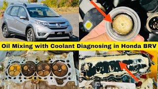 Oil Mixing with Coolant Diagnosing in Honda BRV