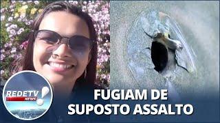 Carro de casal bate em viatura e mulher é morta por disparo policial