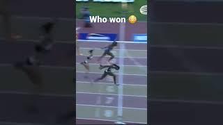  this race came down to the line between  and   the ending is funny #trackandfield