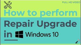 Perform repair upgrade in Windows 10 using ISO file
