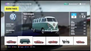 Forza Horizon 2 (Xbox 360) - All Barn Find Cars