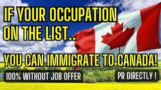 immigration to Canada 2025 -If your occupation on the list you are coming! PR Directly!#immigration