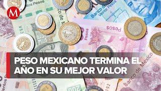 Peso mexicano registra su mejor año frente al dólar en más de tres décadas