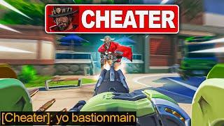 Bastionmain gets matched against a Cheater in Overwatch 2...