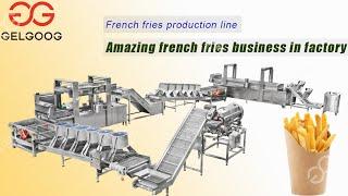 Start Amazing Potato French Fries Production Line In Factory