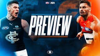 Preview | Carlton v GWS Giants | AFL Round 17, 2024