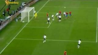 Goal Carlos Puyol against l' Germany