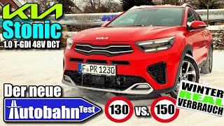 2024 Kia Stonic GT-line 1.0 T-GDI 48V (120 PS) - Winter - Real - Verbrauch TEST Review Daten deutsch