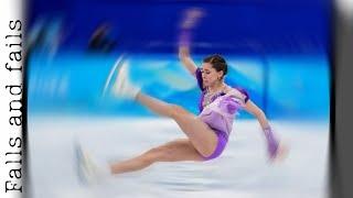 The most DANGEROUS and PAINFULL falls and fails in women skating//PS