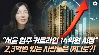 (훨훨)"서울 분양가 최소 14억원 시장" 2,3억원 있는 사람들은 어디로?!