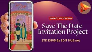 Edius Save The Date Invitation EH01 By EDIT HUB | www.edithub.net
