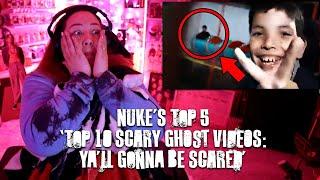 Reacting to Nuke's Top 5 'Top 10 SCARY Ghost Videos: Y'ALL Gonna Be SCARED' #nukestop5 #reaction