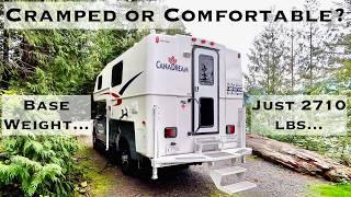 Northern Lite 8-11 Sportsman Plus: 7 Night Mountain Walkthrough of Truck Camper With Wet Bath