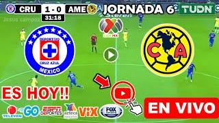 Cruz Azul vs. América en vivo, donde ver, a que hora juega Cruz Azul vs America Liga Mx 2024 resumen