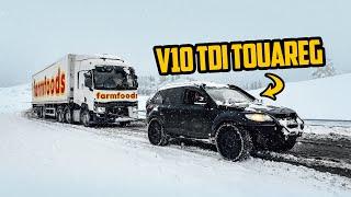 SNOW RECOVERY MISSION! ️ V10 TDI VW TOWRIG (TOUAREG)!