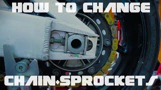 How to change your Chain and Sprockets. Honda SP1 service and upgrade project part 5. RC51