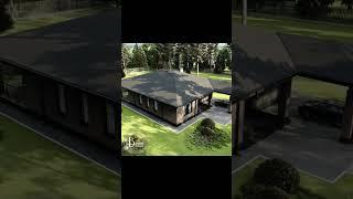 Проект дома в стиле Райта #архитектура #дом #проект #3d #клинкер #коттедж #типовой