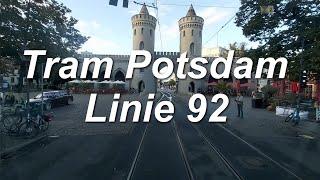 [Video] Straßenbahnlinie 92 (Teilstrecke) der Verkehrsbetrieb Potsdam GmbH (ViP) im Jahr 2022