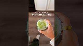 Homemade matcha latte: Traditional Japanese method