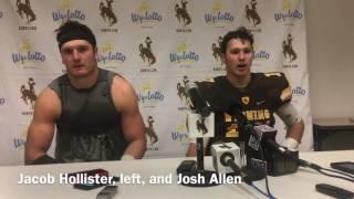 Jacob Hollister and Josh Allen