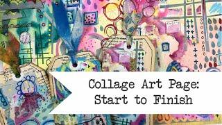 Collage Art Pages: Start to Finish - Digital Printable in Etsy Shop