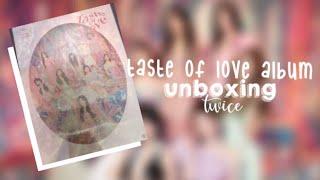 TWICE Taste of Love Album Unboxing!! 