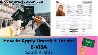 How to Apply Umrah | Tourist | E-visa Saudi Arabia |online only 86£ | Full process UK GCC Europe