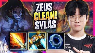 ZEUS IS SUPER CLEAN WITH SYLAS TOP! - T1 Zeus Plays Sylas TOP vs Camille! | Season 2024