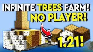 BEST TREE FARM! 1.21 Minecraft Bedrock Tutorial - MCPE/Xbox/PS4/Nintendo Switch/Windows 10/PC