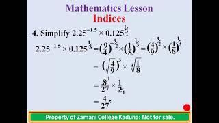 Indices 1