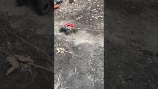 Ouch, rc crawler rolled down the hill.