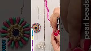 #shorts DIY Rakhi making at home/How to make rakhi at home #youtubeshorts #shortvideo