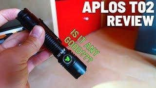 Aplos T02 Review - Small EDC tactical Flashlight with SFT40 emitter