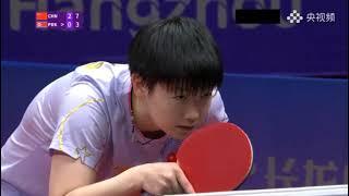 2023 Hangzhou Asian Games table tennis women's singles 1/4 final Sun Yingsha VS Bian Songjing 孙颖莎