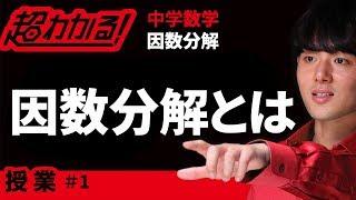 因数分解とは【中学数学】～因数分解＃１