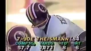 Dallas Cowboys vs Washington Redskins 1984 Week 7