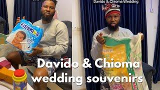 Davido & Chioma wedding souvenirs