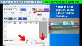 JXC91 Controller - Controller and ACT Software Setup