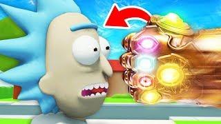 KILLING RICK WITH THE INFINITY GAUNTLET (Rick and Morty: Virtual Rick-ality Funny Gameplay)