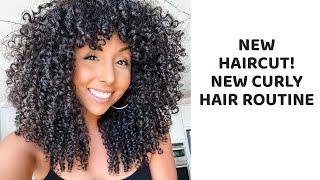 New Haircut! New Curly Hair Routine! | BiancaReneeToday