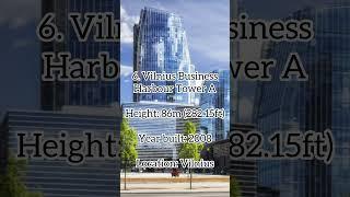 Top ten tallest buildings in Lithuania  2024 #Shorts #top10 #tallestbuildings #lithuania