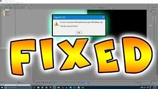 Vegas Pro Fix - Item not found - Available Offline - Cant open Video - 2021 WORKING