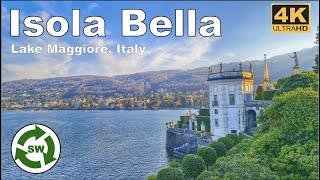 Lago Maggiore Italy- Isola Bella Walking Tour ( Stresa Italy ) 4K UHD