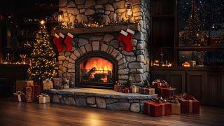 Beautiful Christmas Music 2025 - Cozy Christmas Songs with Fireplace for Relaxation, Sleep, Study