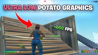 How To Get Ultra Low Graphics In Fortnite! (240 FPS + 0 Delay )