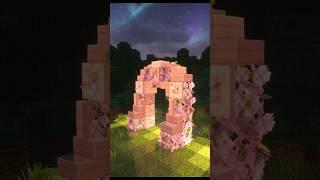 Minecraft Wedding Archway Build #minecraft #minecraftshorts #minecraftbuildingtutorial