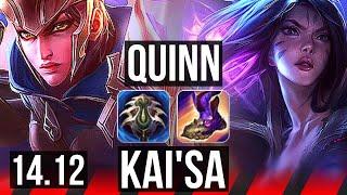 QUINN vs KAI'SA (TOP) | 8/0/2, 6 solo kills, Legendary | BR Diamond | 14.12