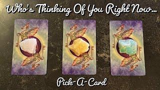 WHO’S THINKING ABOUT YOU & WHAT DO THEY WANT TO TELL YOU?️Pick-A-Card Love Reading️