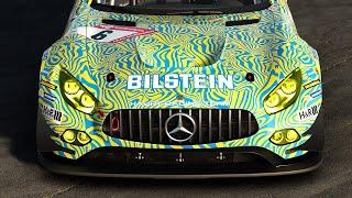 GT7 Livery: AMG GT3 Bilstein Camo from 2022 Nurburgring 24h qualifying