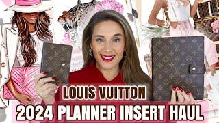 LOUIS VUITTON PLANNER INSERT HAUL 🩷EXCLUSIVE FREE DASHBOARD INSERT  VLOGMAS DAY 4 